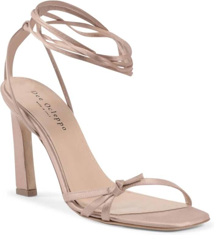 Dee Ocleppo Enkelband Hoge Hak Sandalen Beige Dames