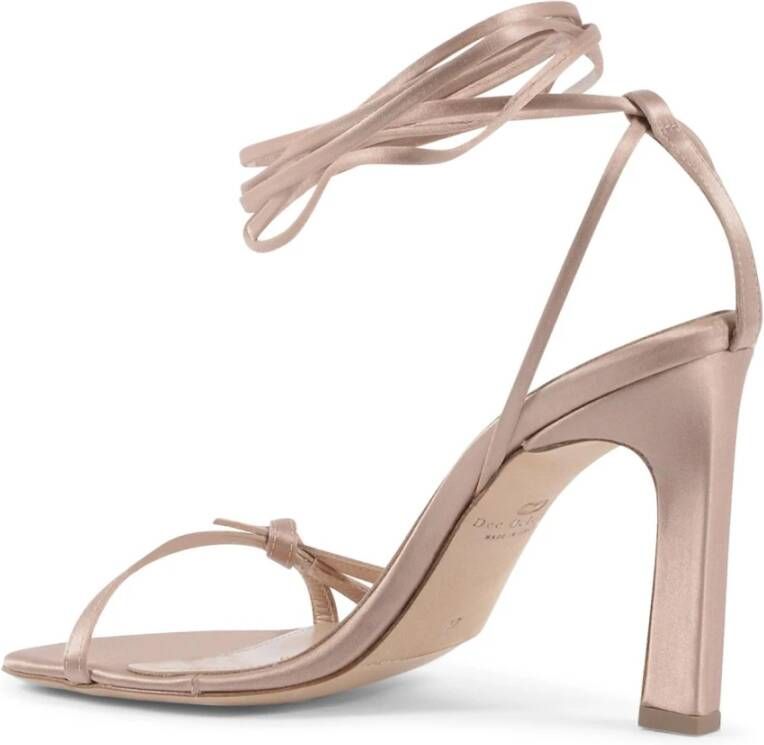 Dee Ocleppo Enkelband Hoge Hak Sandalen Beige Dames