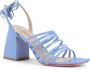 Dee Ocleppo Enkelband Leren Sandaal Blue Dames - Thumbnail 2