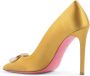 Dee Ocleppo Gele Satijnen Kristal Logo Pumps Yellow Dames - Thumbnail 3