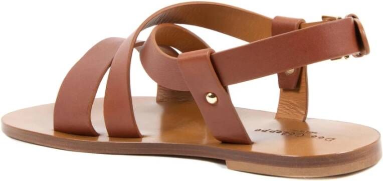 Dee Ocleppo Gespband Leren Sandalen Brown Dames