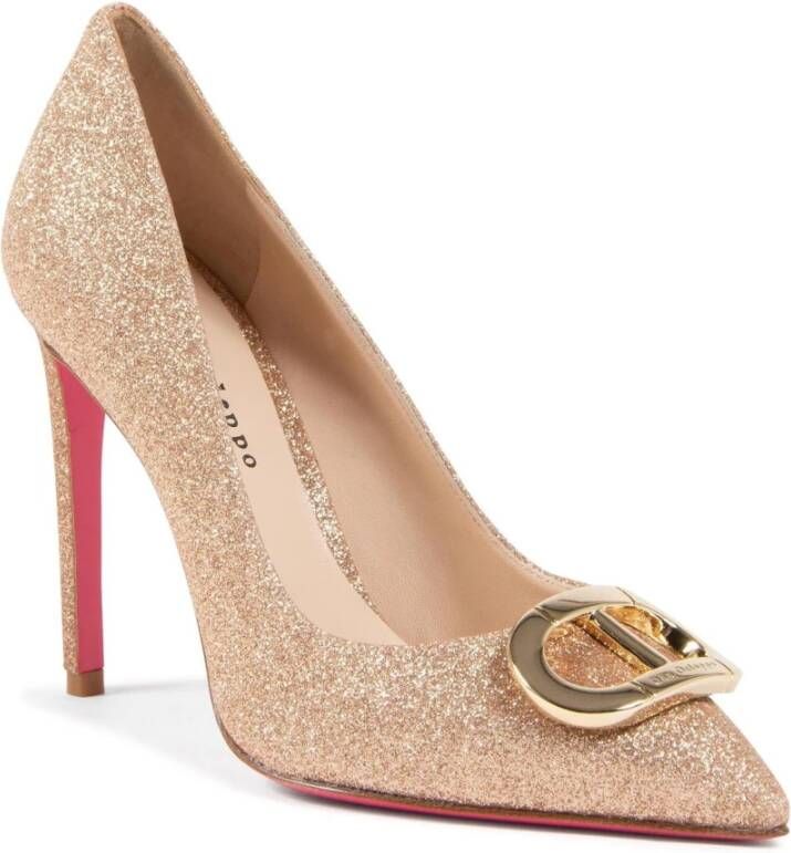 Dee Ocleppo Glitter Logo Fairy Pump Beige Dames