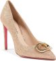 Dee Ocleppo Glitter Logo Fairy Pump Beige Dames - Thumbnail 2