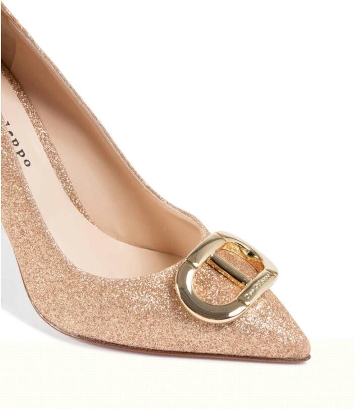 Dee Ocleppo Glitter Logo Fairy Pump Beige Dames