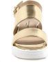 Dee Ocleppo Gouden Metallic Leren Sandalen met Hak Yellow Dames - Thumbnail 2