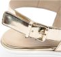 Dee Ocleppo Gouden Metallic Leren Sandalen met Hak Yellow Dames - Thumbnail 3