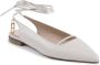 Dee Ocleppo Italiaans Leren Slingback Lage Hak White Dames - Thumbnail 2