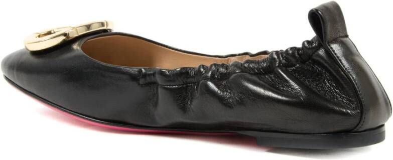 Dee Ocleppo Italiaanse leren ballerina schoen Black Dames