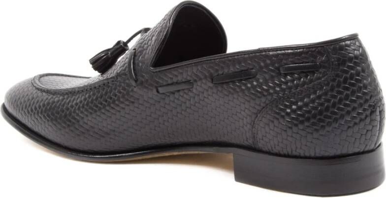 Dee Ocleppo Italiaanse leren loafers Black Heren