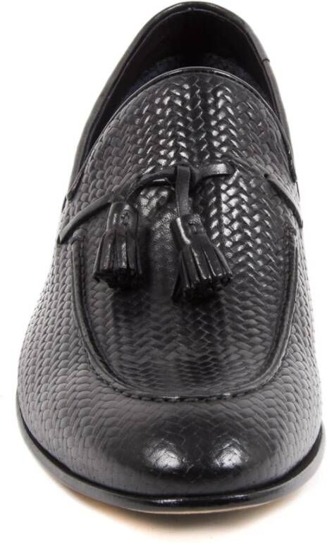 Dee Ocleppo Italiaanse leren loafers Black Heren