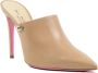 Dee Ocleppo Kameel Leren High-Heel Mule Sandaal Brown Dames - Thumbnail 2