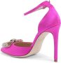 Dee Ocleppo Kristal Boog Satijn Pomp Pink Dames - Thumbnail 3