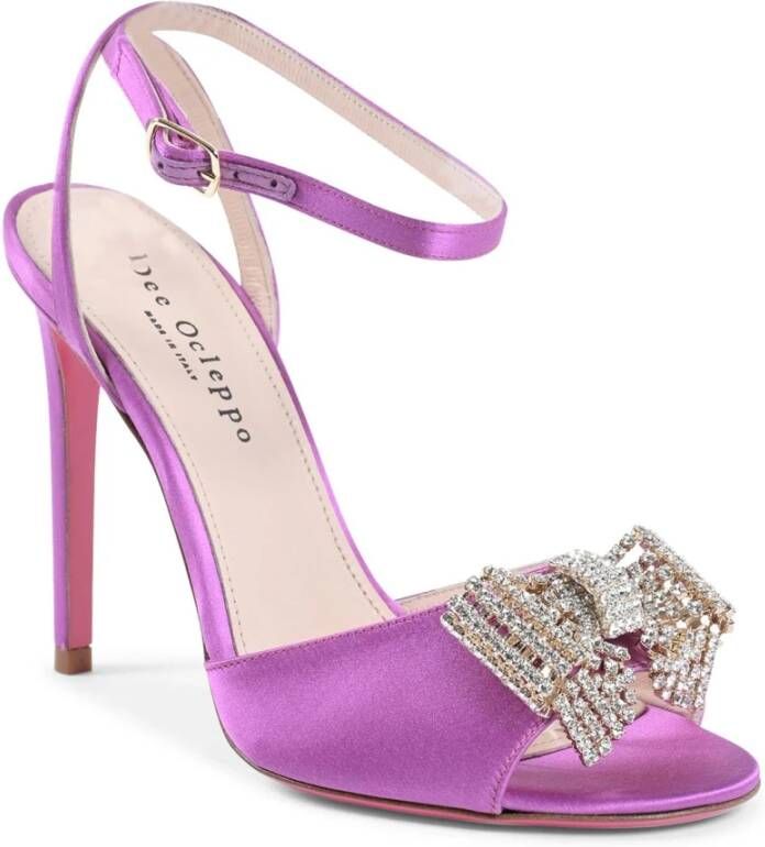 Dee Ocleppo Kristal Strik Sandaal Purple Dames