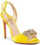 Dee Ocleppo Kristalboog Satijnen Hakken Geel Yellow Dames - Thumbnail 2