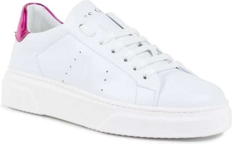 Dee Ocleppo Leren sneaker met 1 cm hak Multicolor Dames