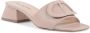 Dee Ocleppo Logo Leren Muiltjes Sandalen Pink Dames - Thumbnail 2