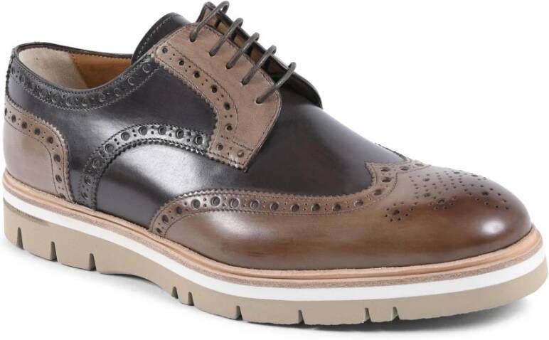 Dee Ocleppo Luxe Leren Brogue Schoenen met Rubberen Zool Multicolor Heren