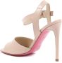 Dee Ocleppo Nude Leren Hoge Hak Sandalen Beige Dames - Thumbnail 3