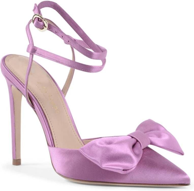 Dee Ocleppo Paarse Satijnen Stiletto Pump Purple Dames