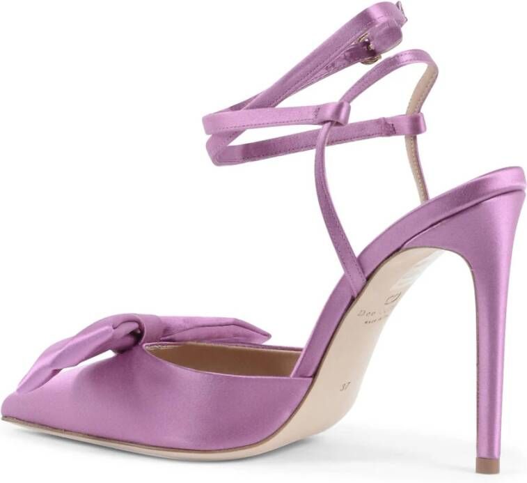 Dee Ocleppo Paarse Satijnen Stiletto Pump Purple Dames