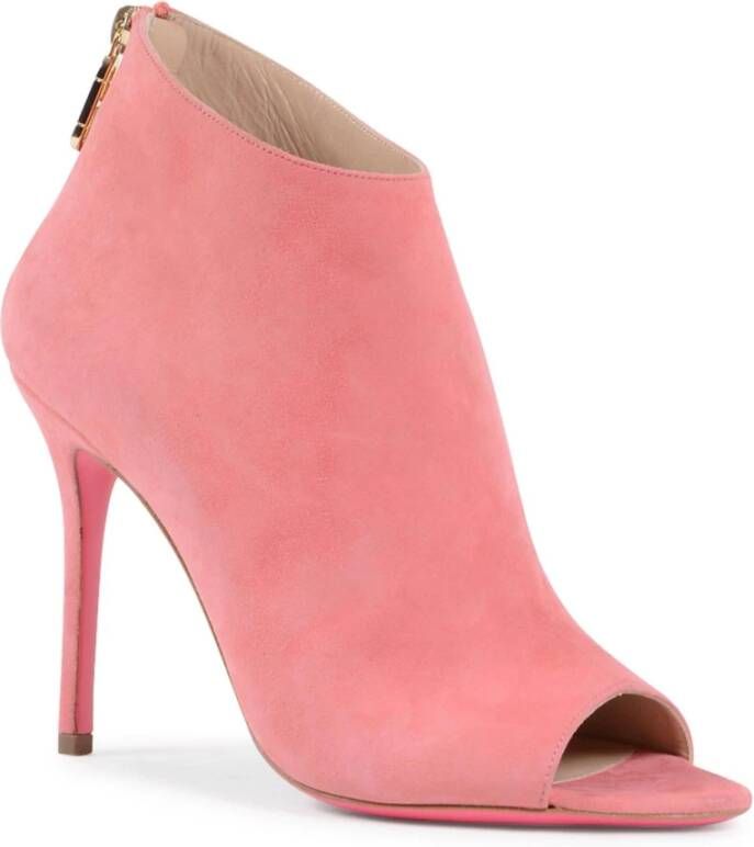 Dee Ocleppo Peep Toe Stiletto Bootie Pink Dames