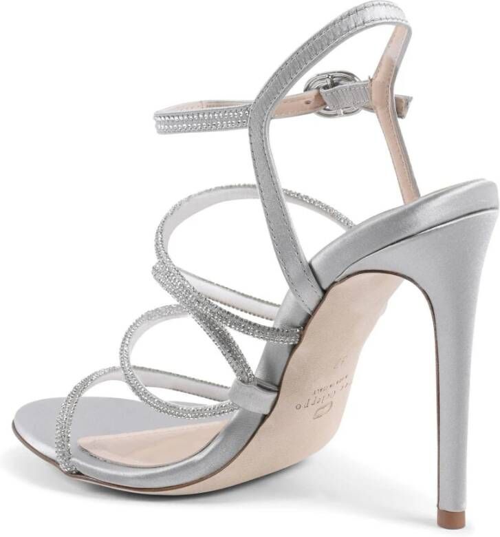 Dee Ocleppo Rhinestone Wrap Sandal voor VIP-evenementen Gray Dames