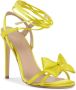 Dee Ocleppo Romantische Satijnen Bow Sandaal met Enkelveters Yellow Dames - Thumbnail 2