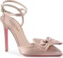 Dee Ocleppo Stijlvolle Satijnen Enkelband Stiletto's Pink Dames - Thumbnail 2