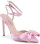 Dee Ocleppo Stijlvolle Satijnen Enkelband Stiletto's Pink Dames - Thumbnail 2