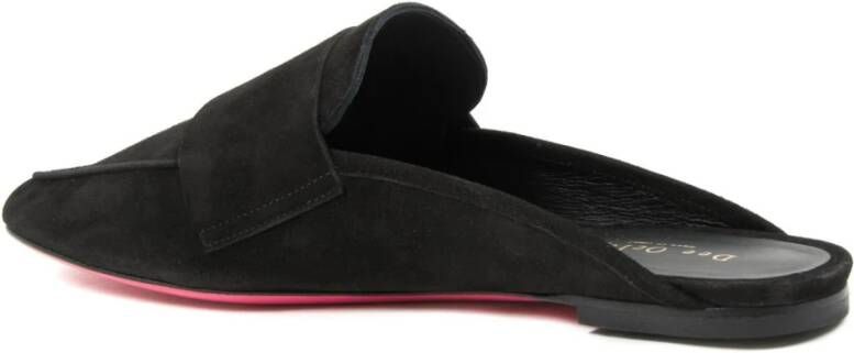 Dee Ocleppo Suede Backless Sandalen Black Dames