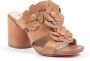 Dee Ocleppo Tan Leren Hoge Hak Sandalen Beige Dames - Thumbnail 2