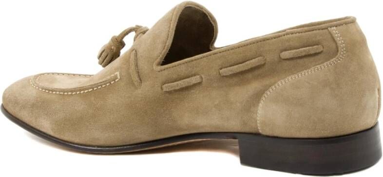 Dee Ocleppo Taupe Suede Loafers Beige Heren