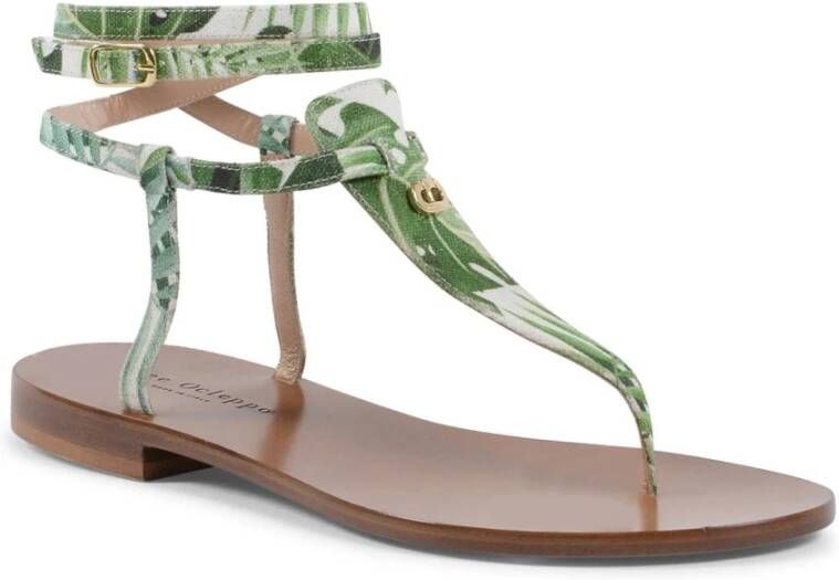 Dee Ocleppo Tropische Print Capri Sandalen Multicolor Dames