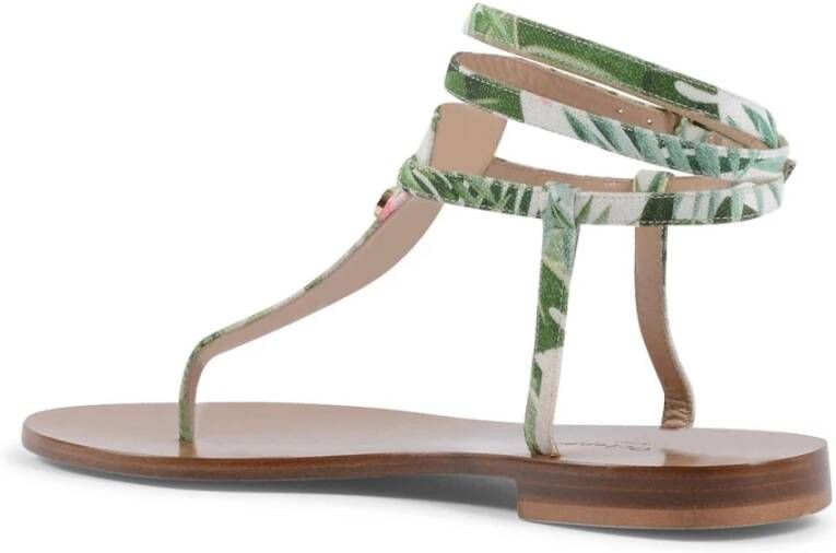 Dee Ocleppo Tropische Print Capri Sandalen Multicolor Dames