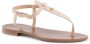 Dee Ocleppo Teenslippers De Athena Leren Sandalen Naakt - Thumbnail 4