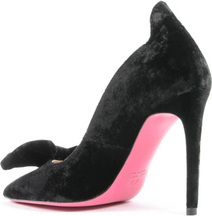 Dee Ocleppo Velvet Bow Pump Black Dames