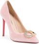 Dee Ocleppo Velvet Twist Pump met Leren Zool Pink Dames - Thumbnail 4