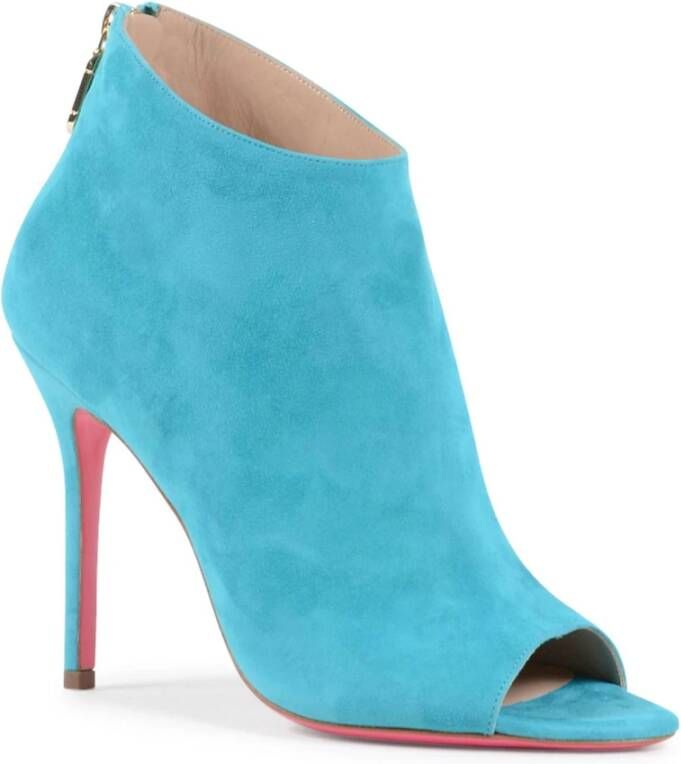 Dee Ocleppo Verleidelijke Peep Toe Bootie Blue Dames