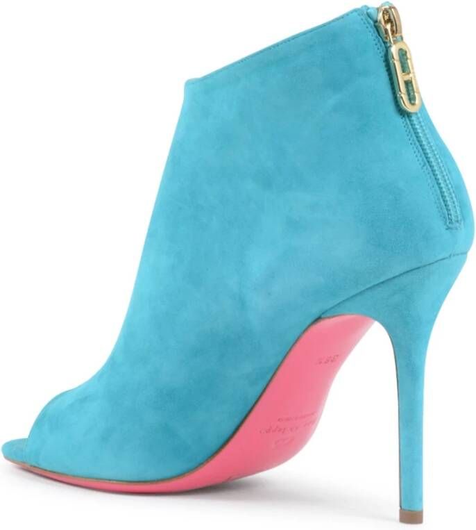 Dee Ocleppo Verleidelijke Peep Toe Bootie Blue Dames