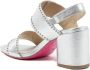 Dee Ocleppo Zilveren Leren Hoge Hak Sandalen Gray Dames - Thumbnail 3