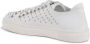 Dee Ocleppo Zilveren Studs Leren Sneaker White Dames - Thumbnail 4