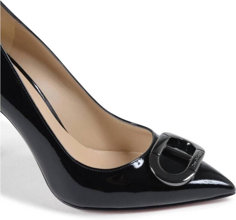 Dee Ocleppo Zwarte Lakleren Handtekening Gesp Pumps Black Dames