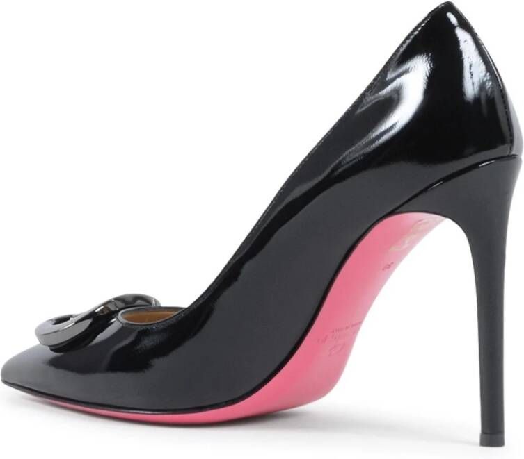 Dee Ocleppo Zwarte Lakleren Handtekening Gesp Pumps Black Dames