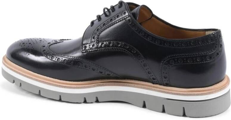 Dee Ocleppo Zwarte Leren Brogue Schoenen Black Heren