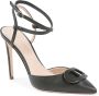 Dee Ocleppo Zwarte Leren Lace-Up Stiletto Pump Black Dames - Thumbnail 2