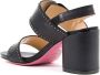 Dee Ocleppo Zwarte Leren Sandalen met 8 cm Hak Black Dames - Thumbnail 3