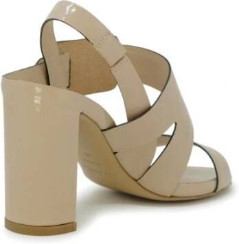 DEL Carlo Beige Lakleren Sandalen Ss24 Beige Dames