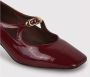 DEL Carlo Glanzende gesp pumps met sculpted hak Red Dames - Thumbnail 3