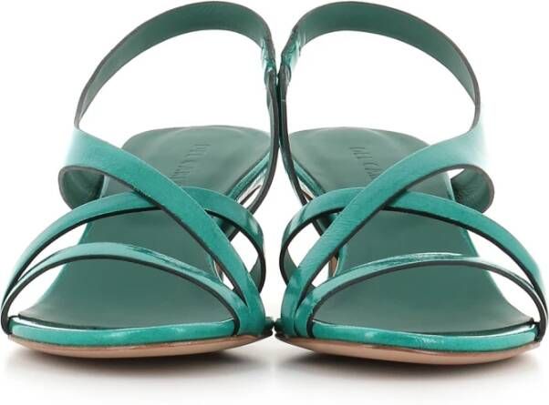 DEL Carlo Groene Lakleren Sandalen Green Dames