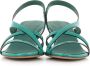 DEL Carlo Groene Lakleren Sandalen Green Dames - Thumbnail 2